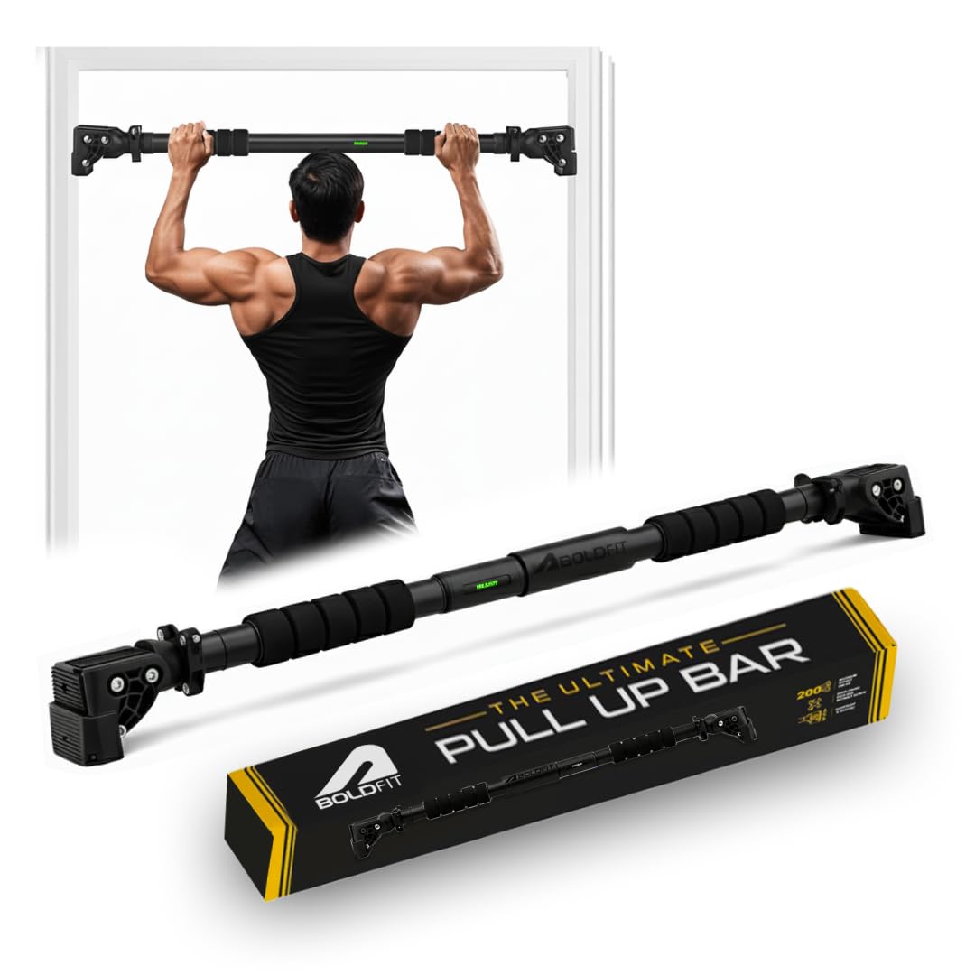 Boldfit Boldfit Pull Up Bar for Home Doorway (Adjustable 72-110cm, No Screw, 200kg)
