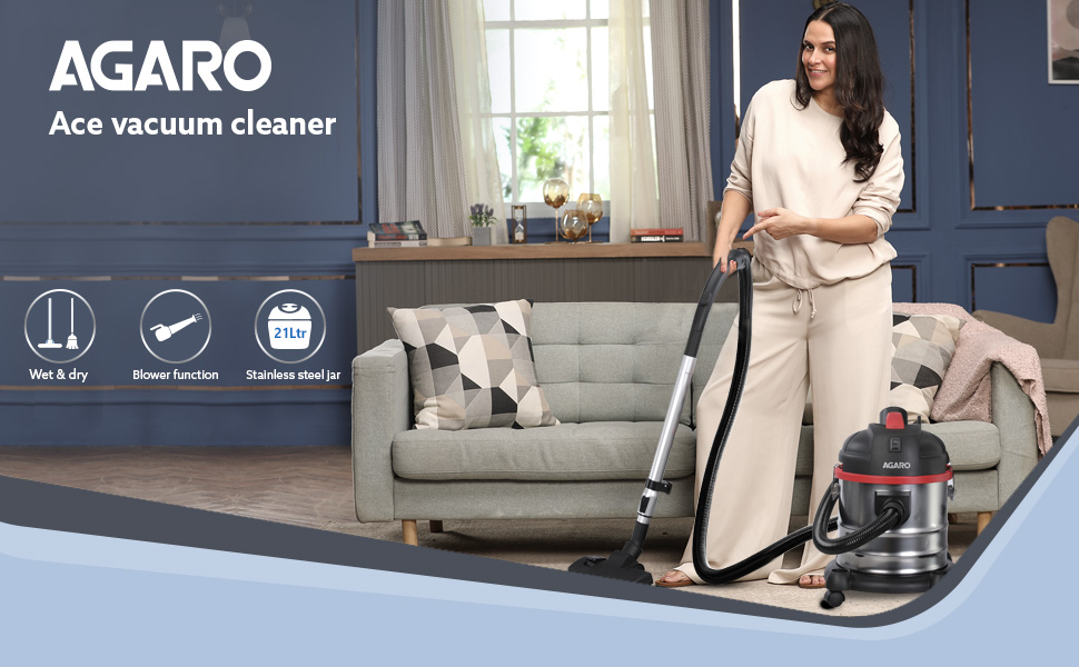 AGARO AGARO Ace 1600W Wet & Dry Vacuum Cleaner (21L)