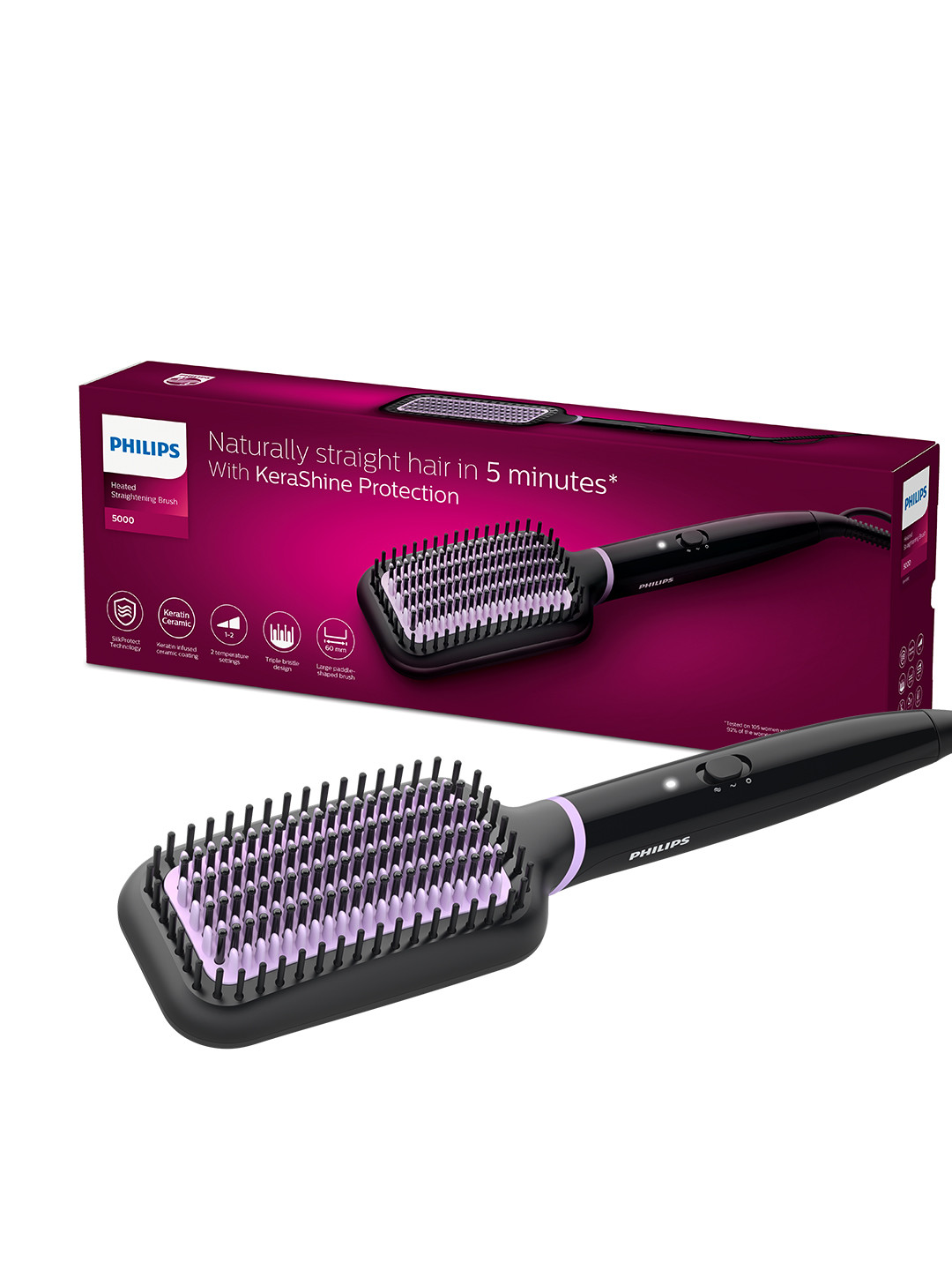 Philips Philips BHH880 Hair Straightener Brush