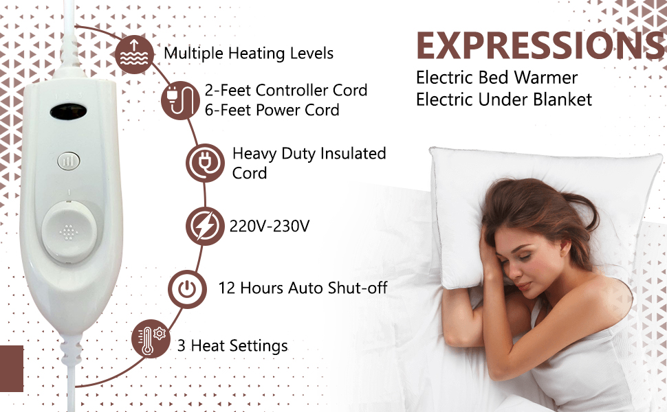 Expressions Expressions Signature Electric Bed Warmer - Double Bed (150 x 160 cm)