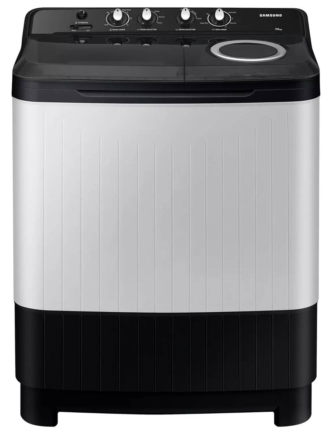 Samsung Samsung 8 kg 5 Star Semi-Automatic Top Load Washing Machine (WT80C4200GG/TL, Air Turbo Drying, Light Gray)