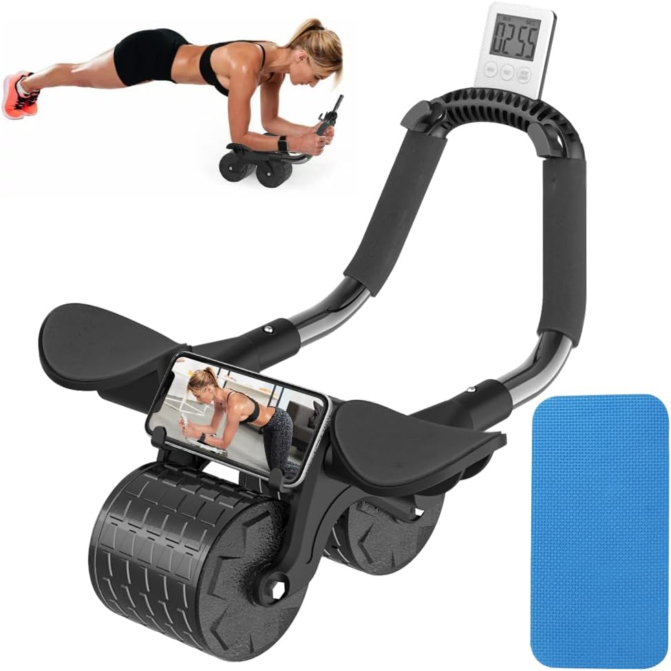 Lifelong Lifelong LLAR02 Ab Roller with Automatic Rebound, Elbow Support, Timer & Mobile Holder