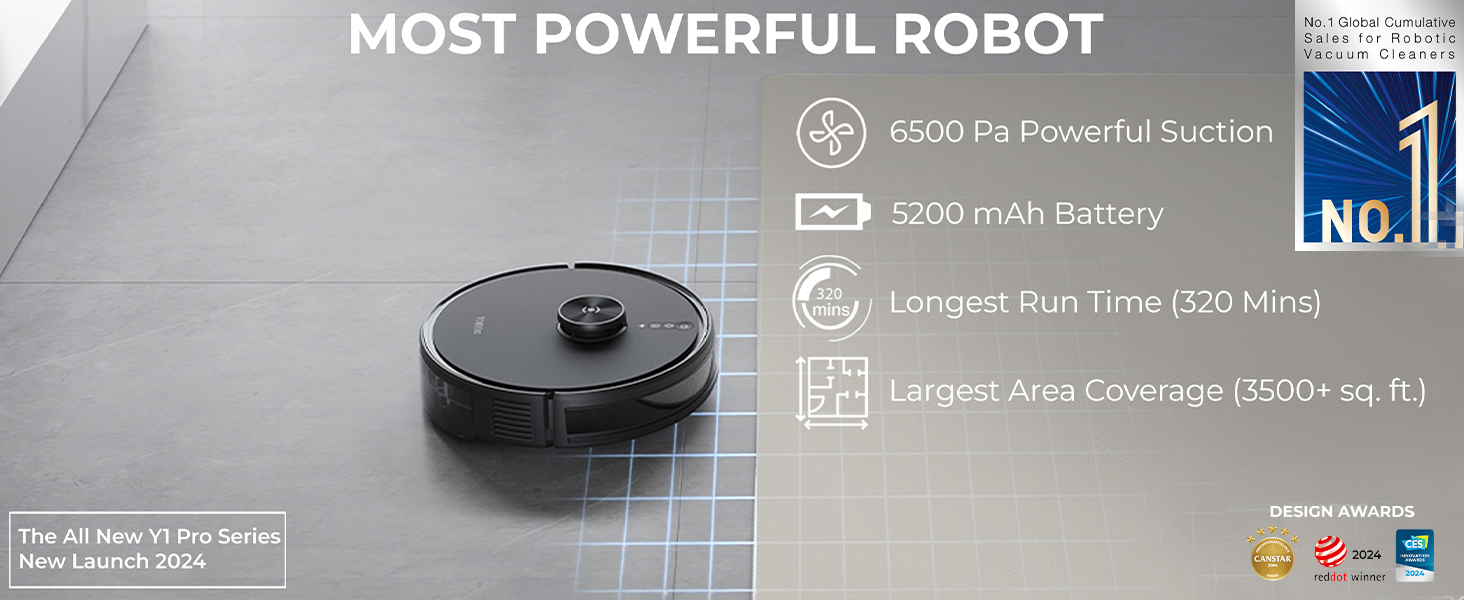 ECOVACS ECOVACS Deebot Y1 Pro Robot Vacuum & Mop