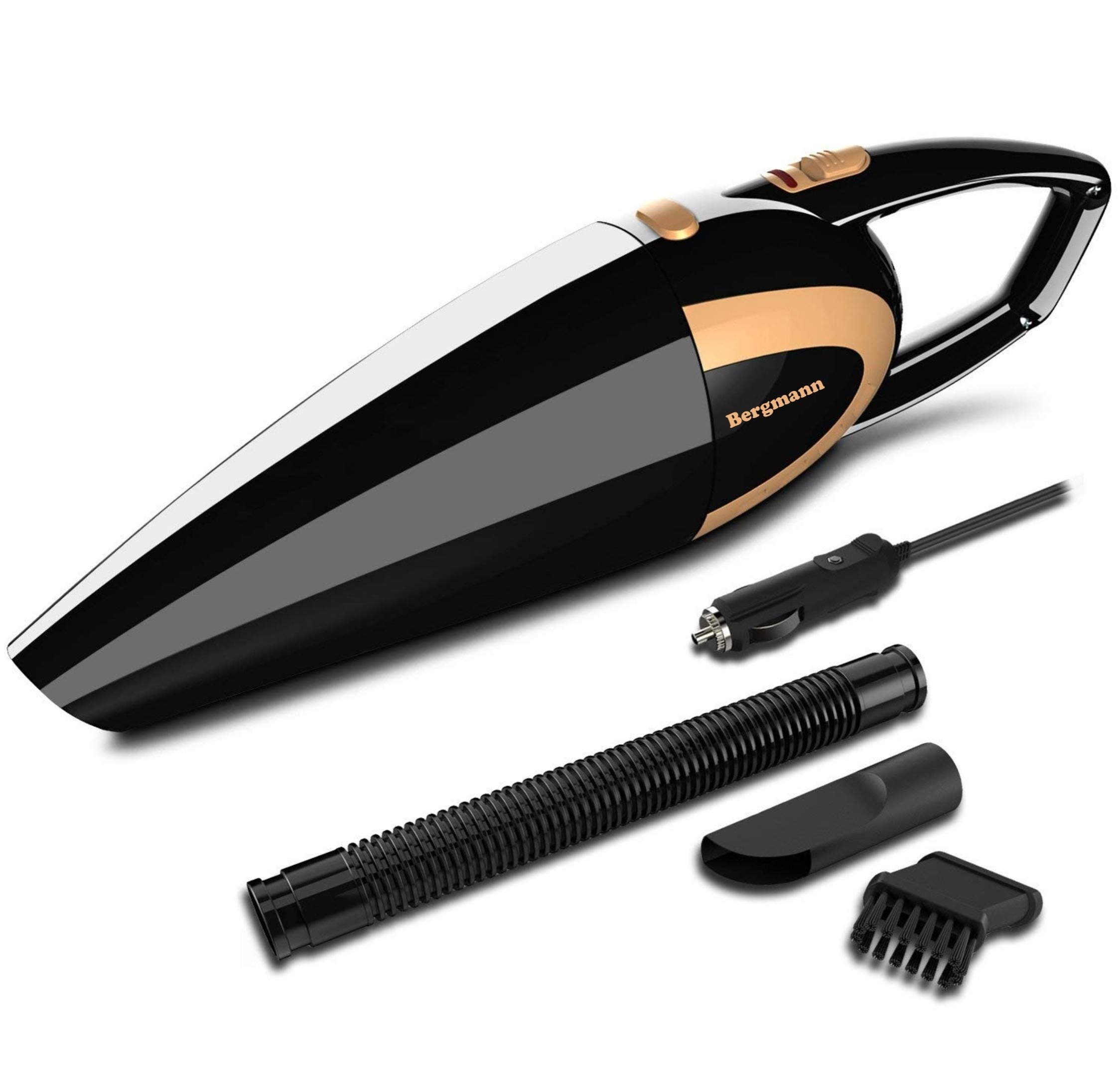 Bergmann Bergmann Stunner Car Vacuum Cleaner with Stainless Steel HEPA Filter (Black)