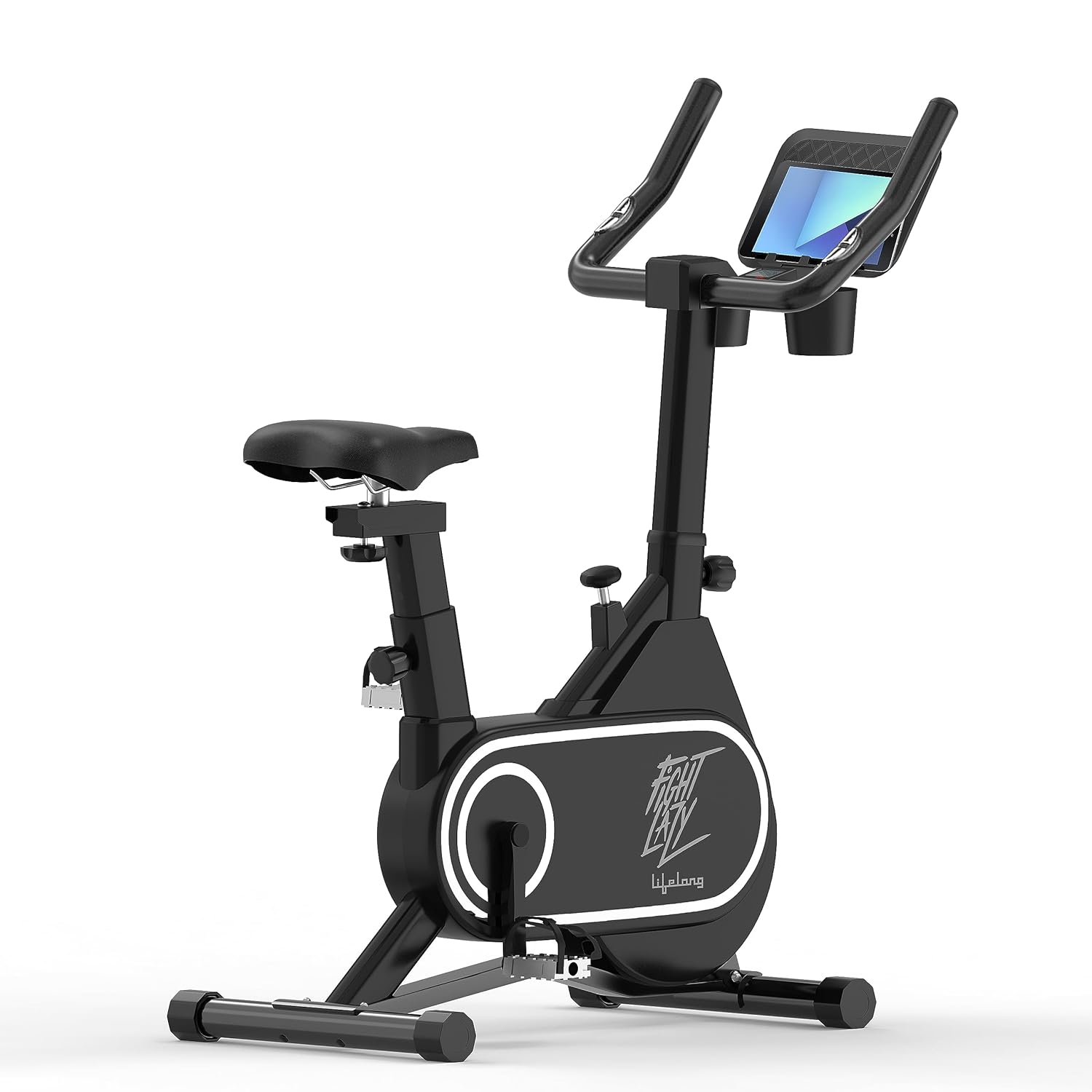 Lifelong Lifelong Fit Pro Spin Fitness Bike (7Kg Flywheel, Adjustable Resistance, Heart Rate Sensor)