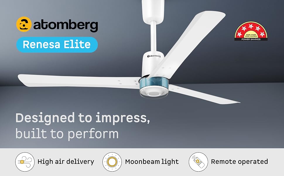 Atomberg Atomberg Renesa 1200mm BLDC Ceiling Fan with Remote