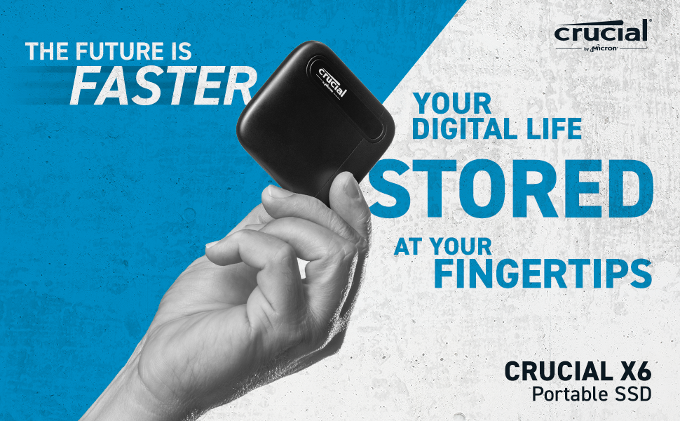 Crucial Crucial X6 500GB Portable SSD (CT500X6SSD9)